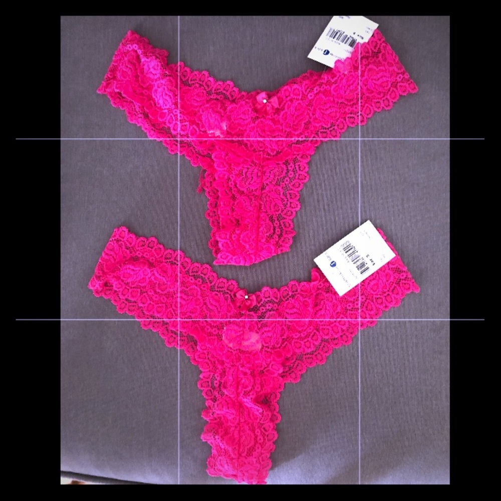 2 Lace Thongs, NWT